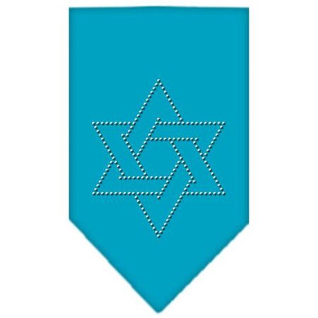 UNCONDITIONAL LOVE Star Of David Rhinestone Bandana Turquoise Small UN788111